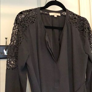 LOFT grey long sleeve dress